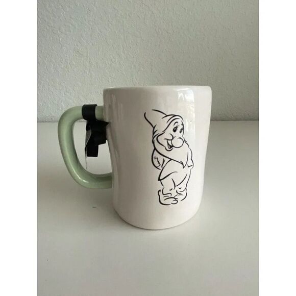 RAE DUNN Disney Princess “BASHFUL" Snow White Dwarfs Double Sided Mug NEW - Picture 1 of 5